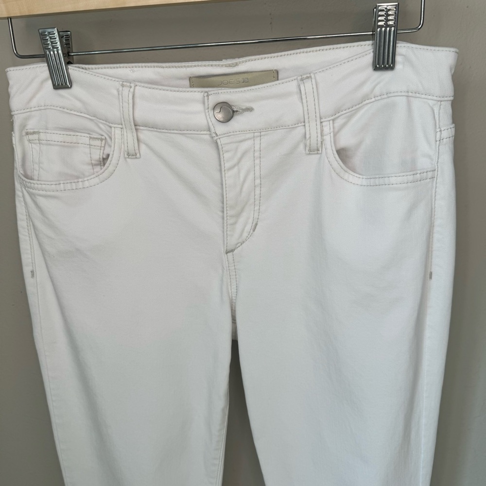 JOE’S JEANS Skinny Ankle Pennie Jeans White Mid-Rise Stretch Size 27 - Picture 6 of 12